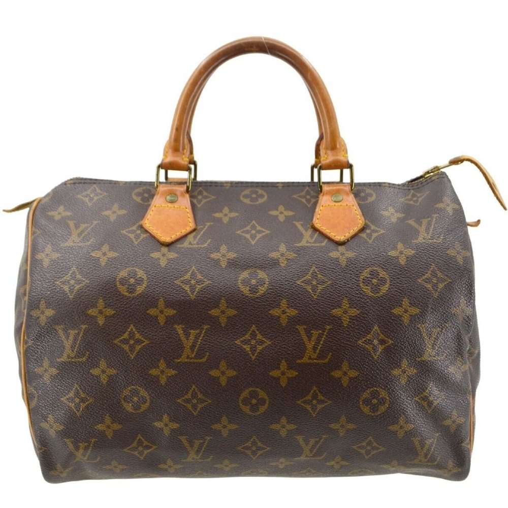 Louis Vuitton Brown Monogram Speedy 30 Top-Handle Bag